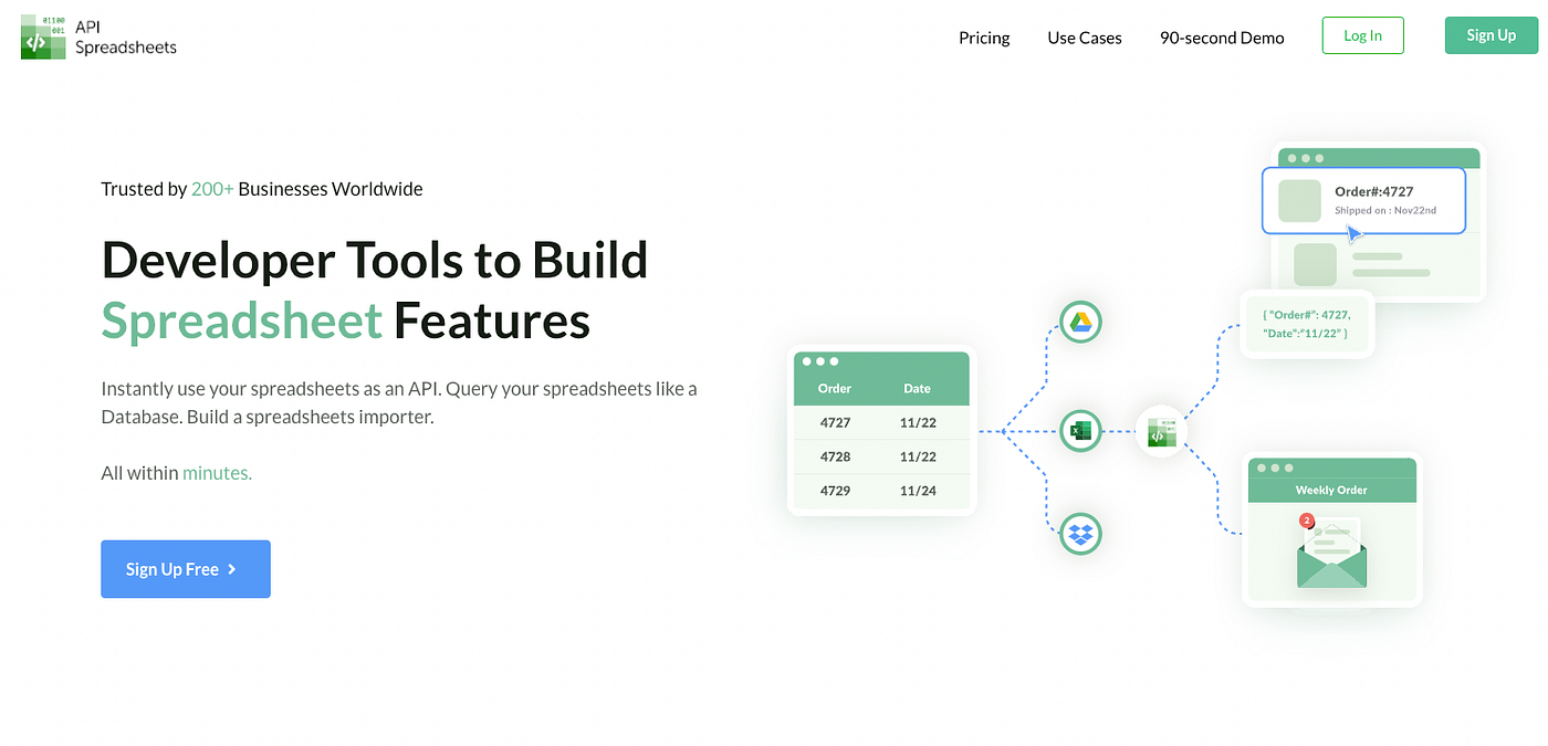 The fastest way to get a JSON API | by Love Spreadsheets | Level Up Coding