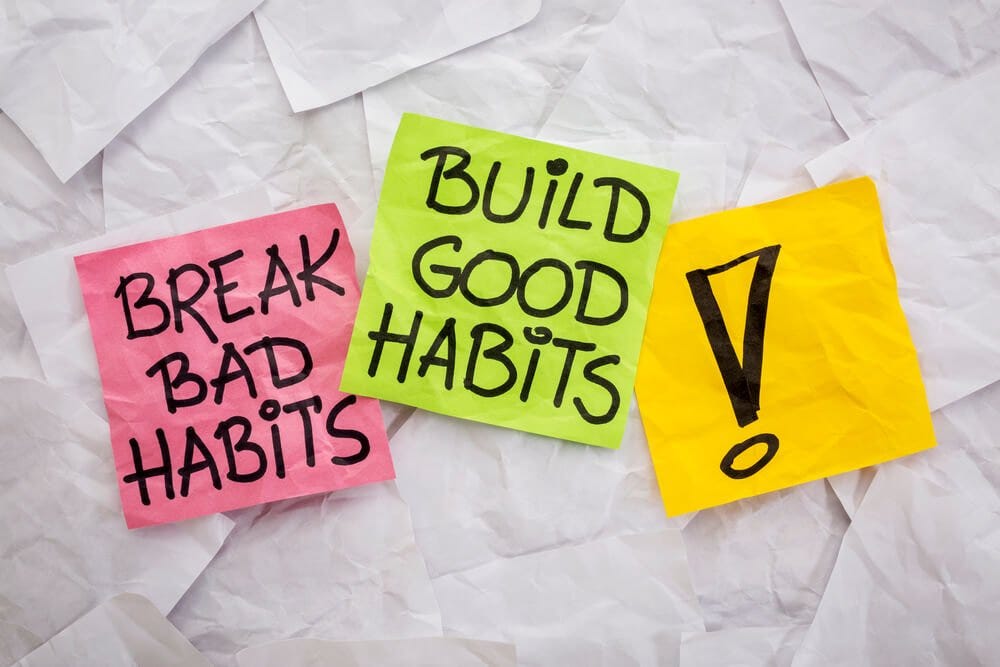 personal developments, mindset shift, breaking bad habits, reminder to build good habits.