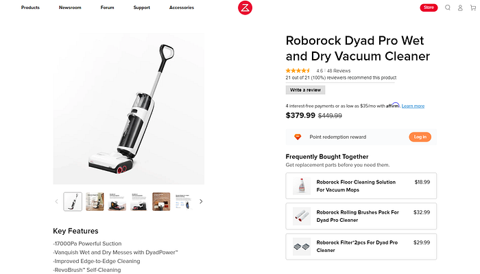 ROBOROCK DYAD PRO - Better and consistent wet vacuum 