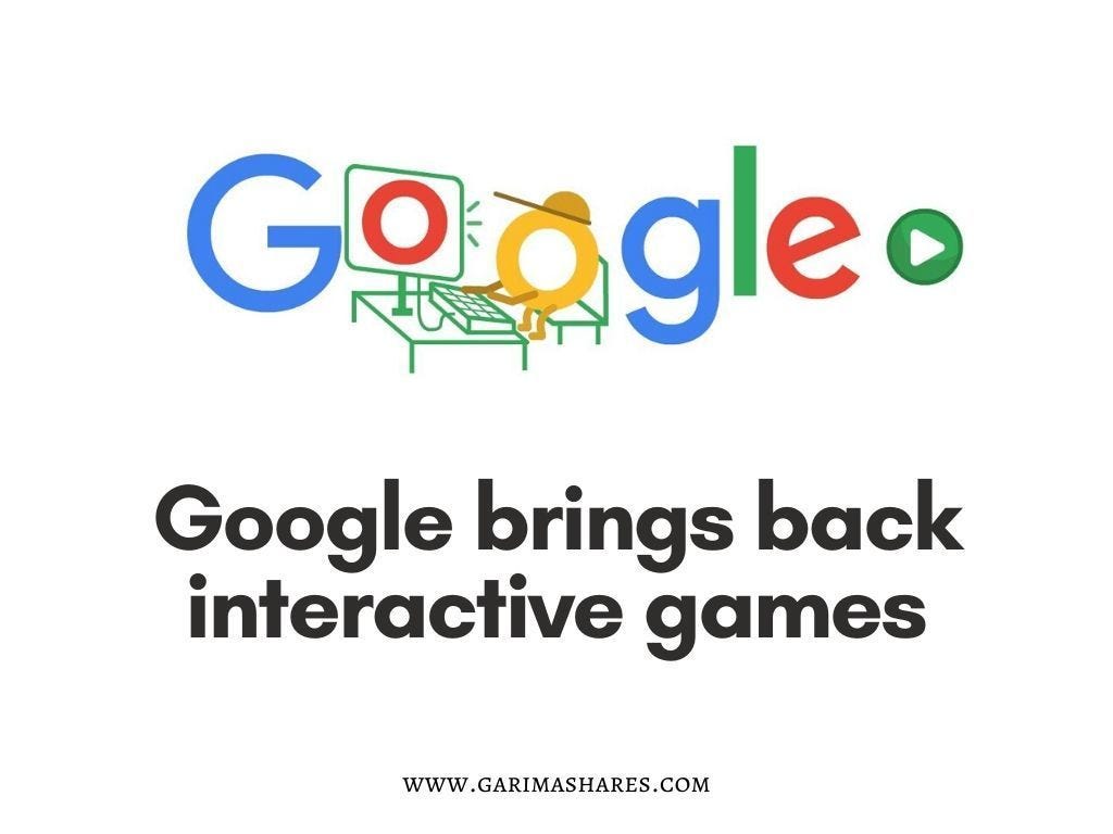 Google Doodle Games: what makes it so Enticing? Let's Find!