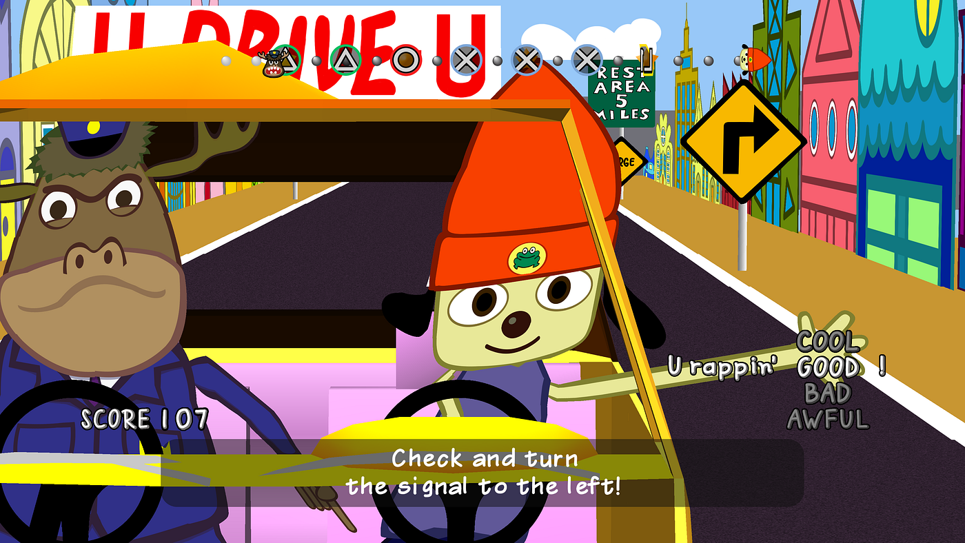 The Parappa The Rapper Fan Club - ---THE FOUR WHO STARTED IT ALL!--- These  were the first characters developed by Rodney Greenblat in coming up with  the art and characters for Parappa