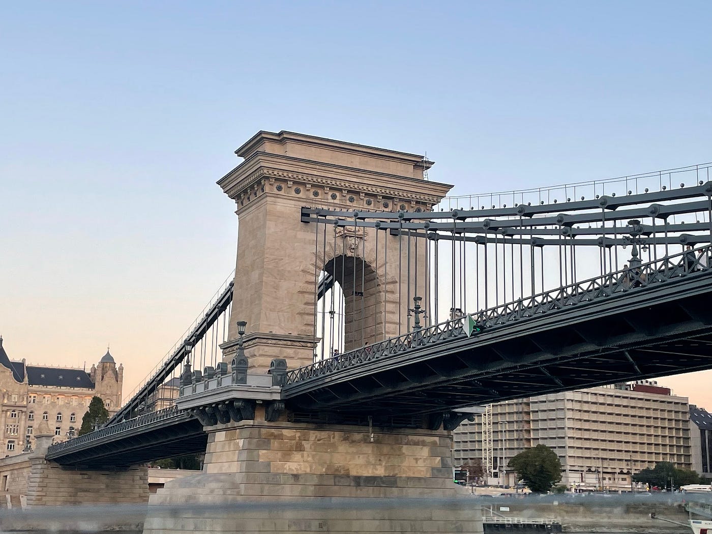 Walking Over The Chain Bridge in Budapest on Our First Night Together in  Europe | by Carol Labuzzetta, MS | Globetrotters | Medium