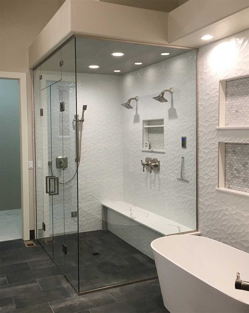 Let's Talk Shower Doors: Clips vs. U-Channel Hardware | by Glass Governor  of Atlanta | Medium