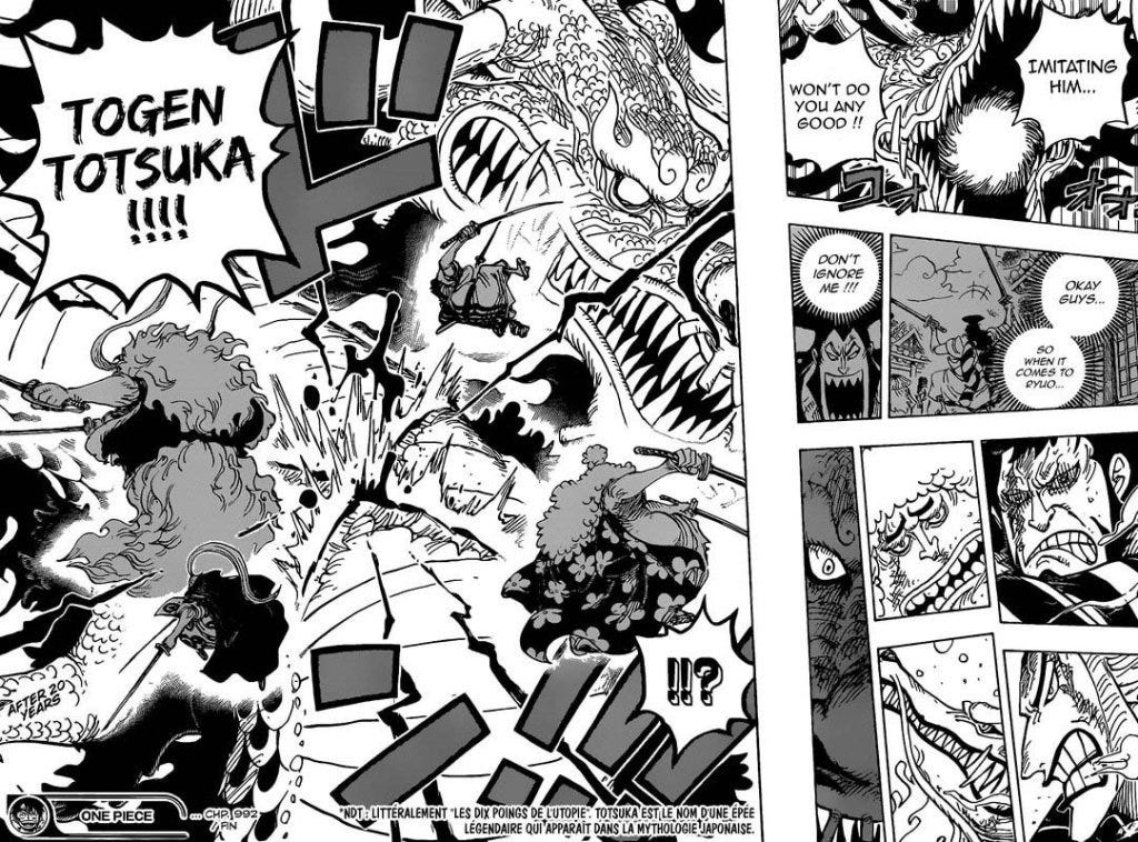 Zoro Cuts Kaido One Piece Episode 1018