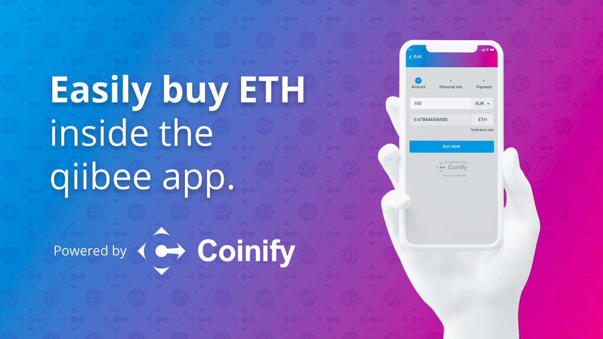 Coinify integration in the qiibee app | by Jacqueline B. | qiibee | Medium