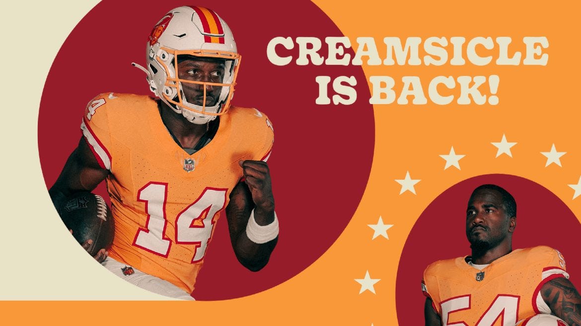 Why Buccaneers won't be wearing their classic Creamsicle uniforms