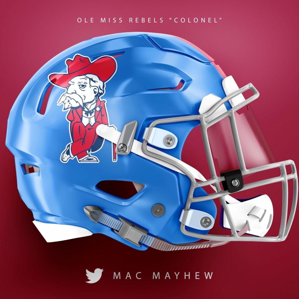 SEC HELMET CONCEPTS. Yesterday, we brought you some Big Ten…, by Fifth  Quarter