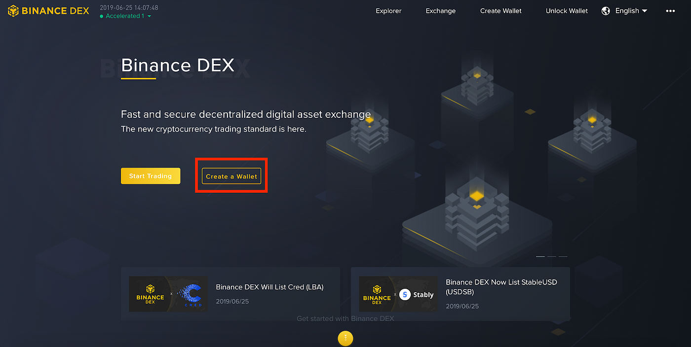 How to create your own Binance DEX wallet account | by Jacqueline B. |  qiibee | Medium