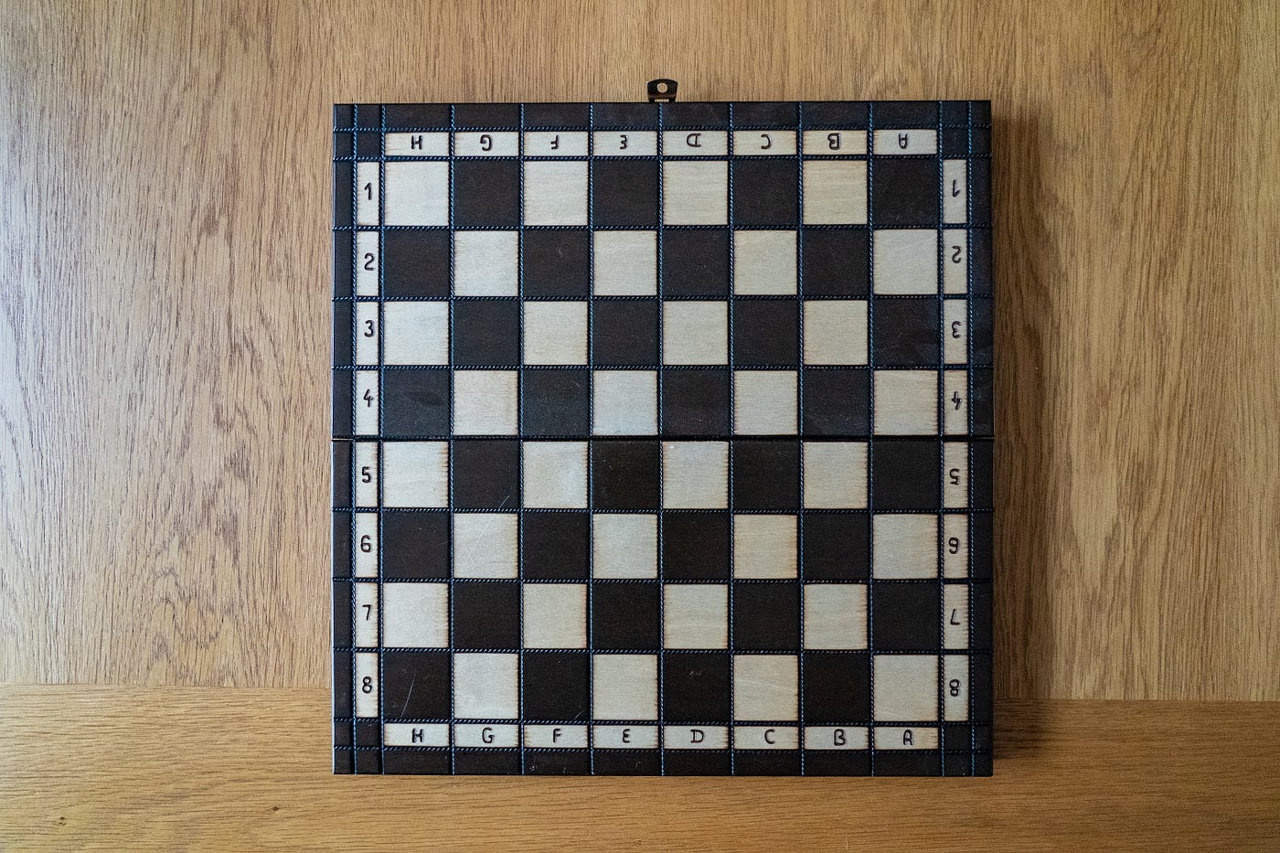 A standard chess board is an 8 x 8 regular grid of