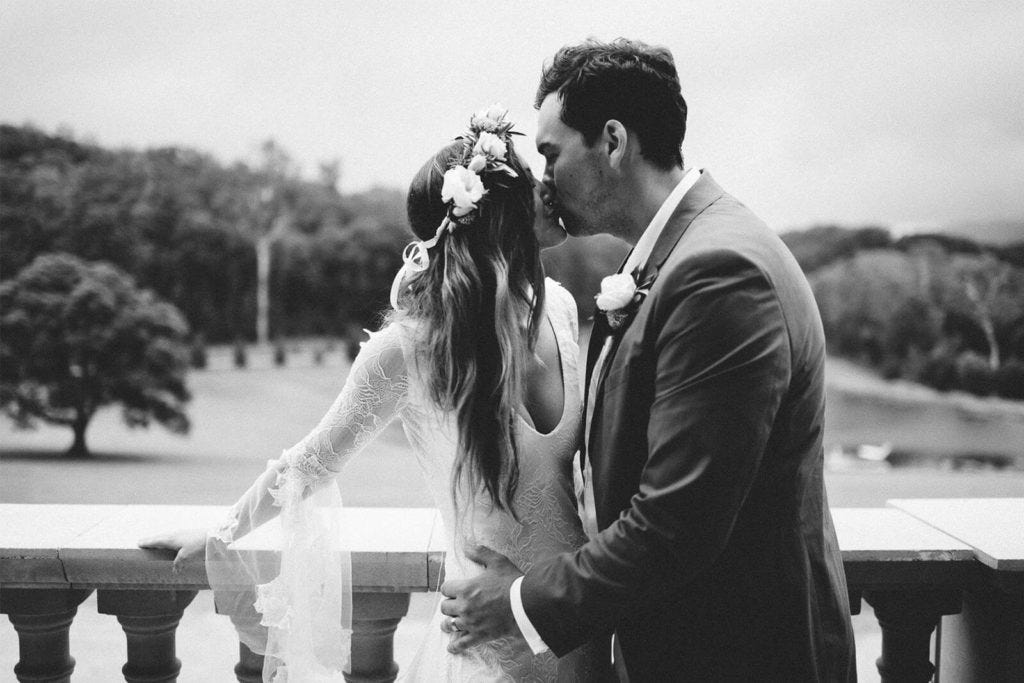 Ellke in the Francis Gown. A romantic country wedding, featuring | by Grace  Loves Lace | Medium