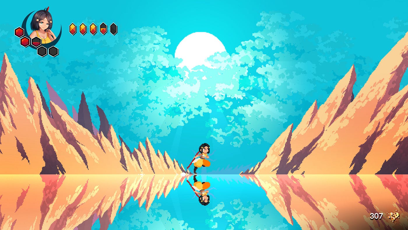 Akatori - Dunia 2.5D dengan pixel art dan model 3D