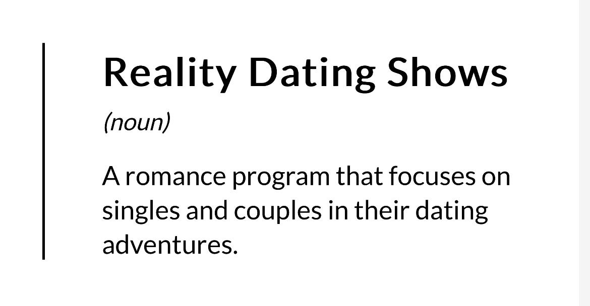 Where Are All the Black Reality Dating Shows?