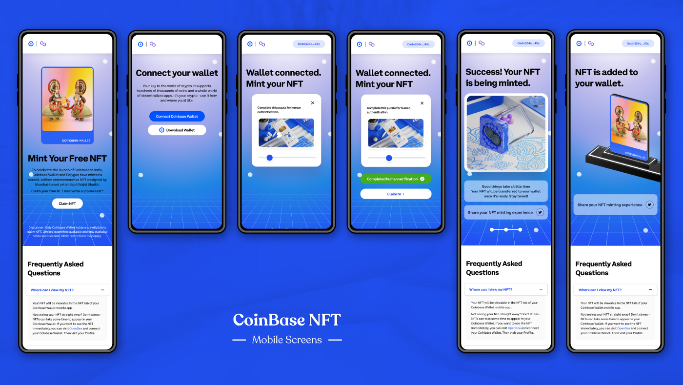 Polygon x Coinbase NFT project. | by Ruchit Shah | Medium | Muzli - Design  Inspiration