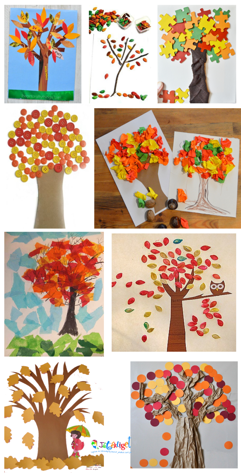 Kreatív őszi fák készítése gyerekekkel | by Játékliget Blog | Medium