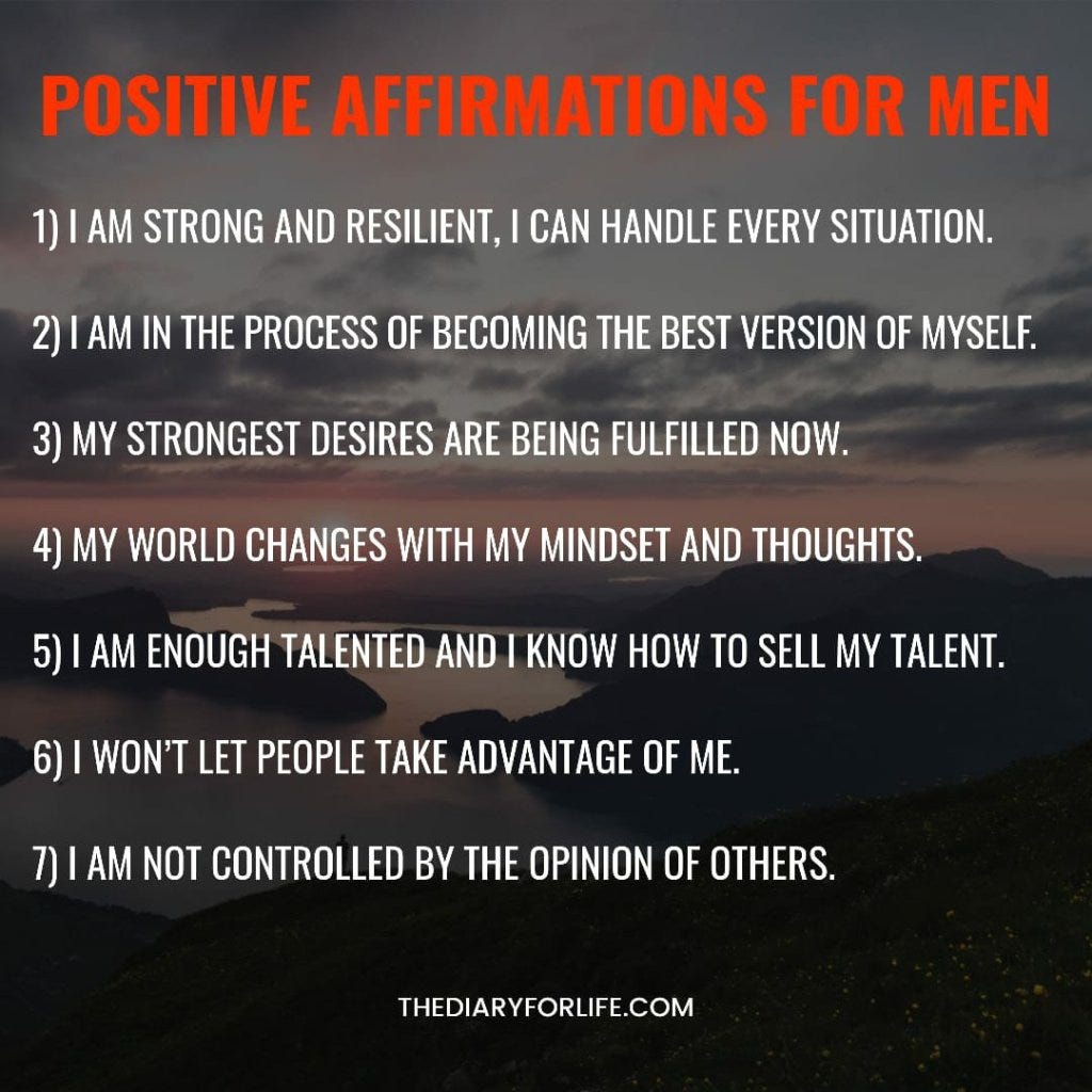 Daily Positive Affirmations For Men