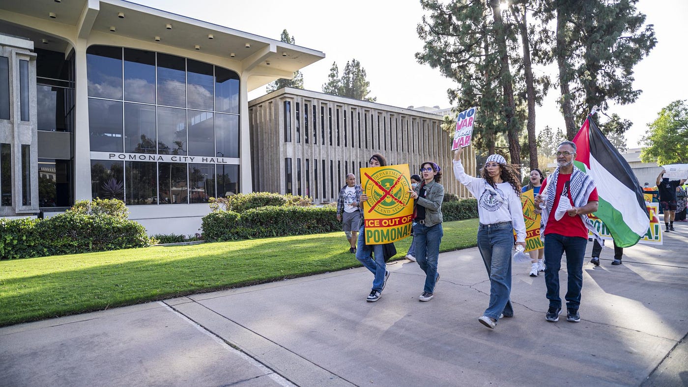 ‘ICE Out of Pomona’ protest calls for stronger protections for undocumented immigrants