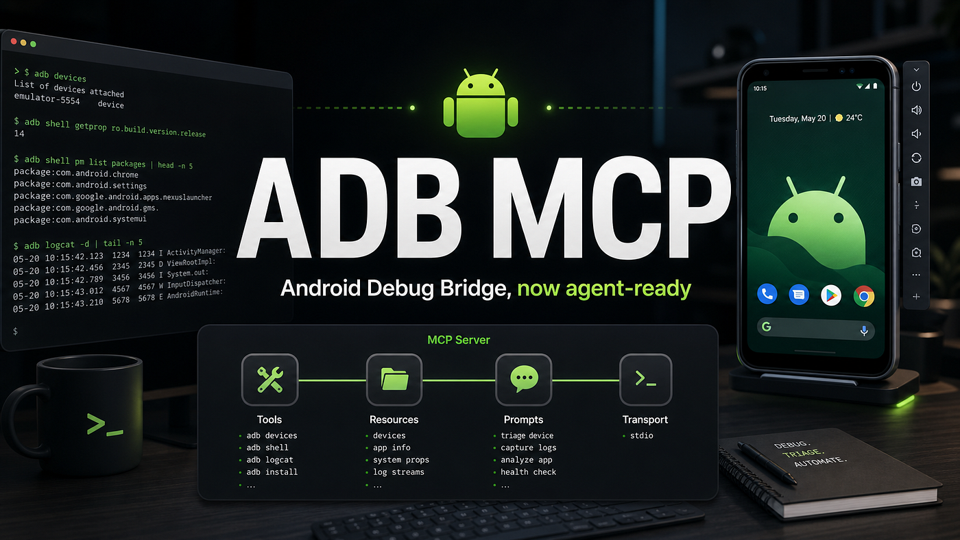 ADB MCP: Android Debug Bridge, Now Agent-Ready