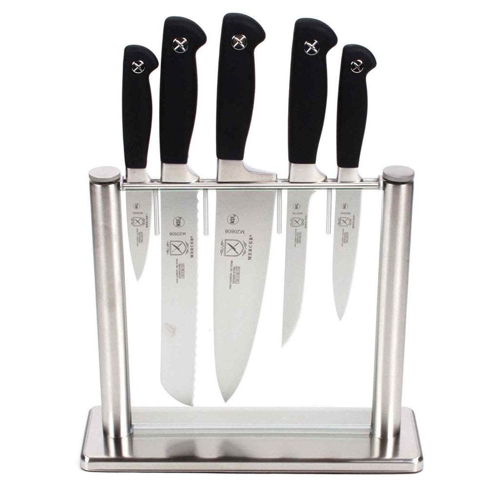 Chicago Cutlery Elston 16 Piece Knife Block Set, Silver