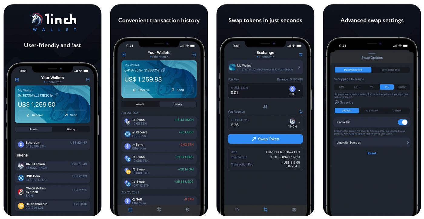 The 1inch Wallet Advantages. As the most powerful and secure… | by pr1mus  beast | Medium