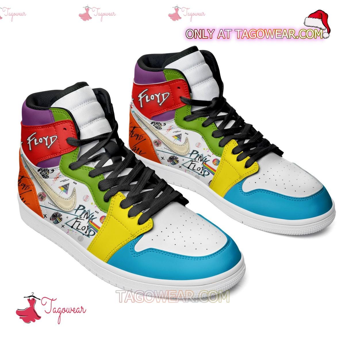 Experience the Timeless Harmony: Pink Floyd Air Jordan High Top Shoes | by  Tagowear Shop | Dec, 2023 | Medium