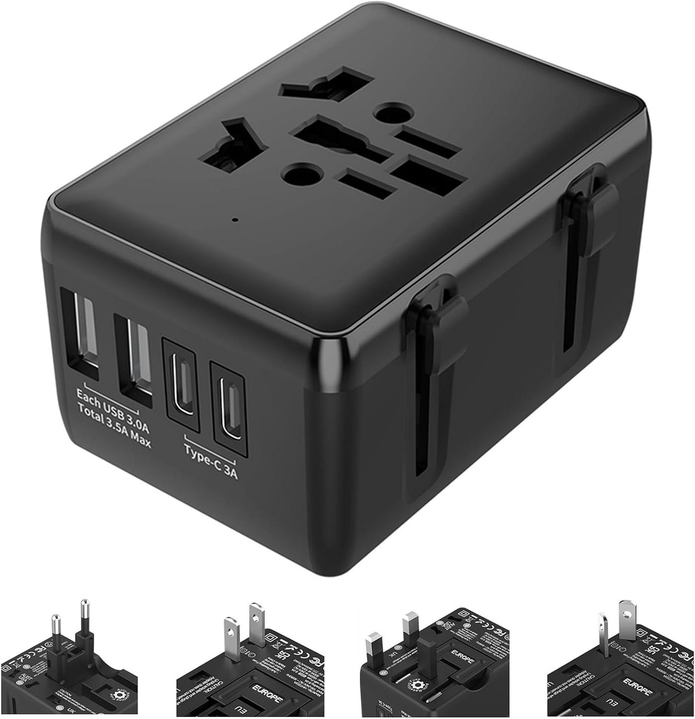 Universal Travel Adapter Review: Compact & Powerful!