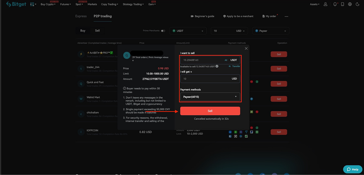 通过BitGet P2P 交易所买卖加密货币- MarsDAO (中文) - Medium