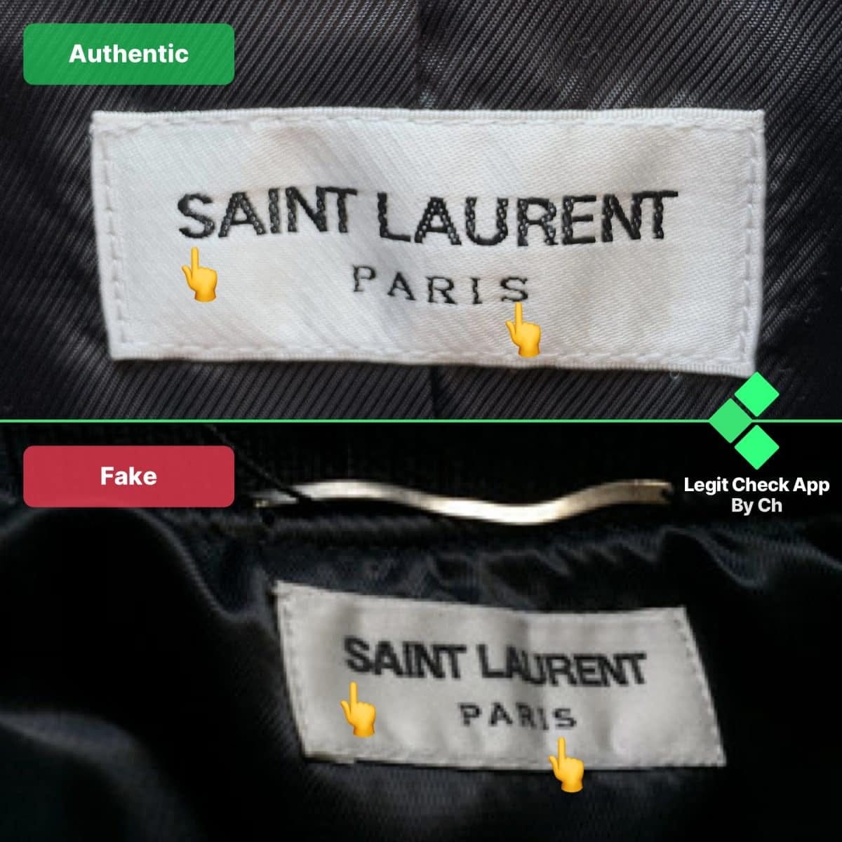 Real Vs Fake Saint Laurent Paris SLP Teddy Jacket Guide