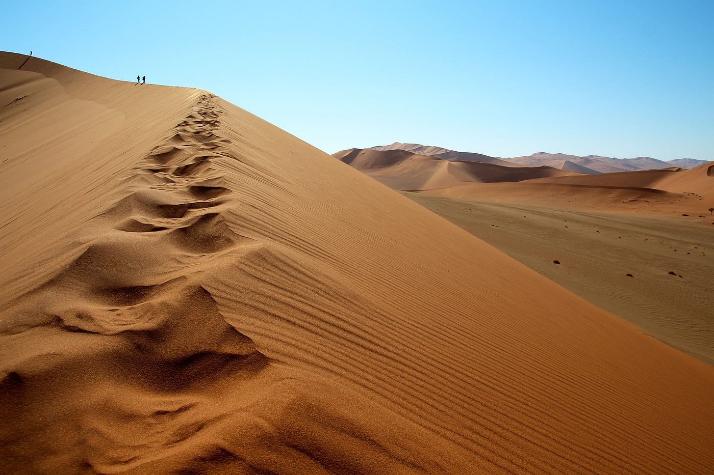 red sand dunes