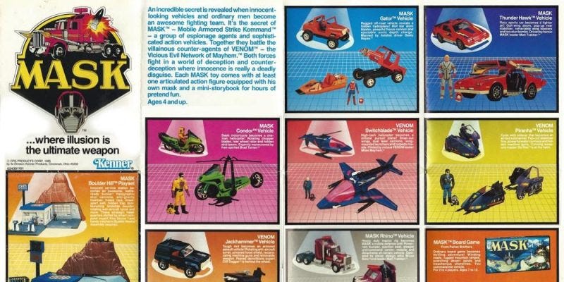 MASK Jackhammer Vintage Toys Kenner 1986 Car Car Collection Retro Toy  Action Figure Toy Vintage Toys Figure 