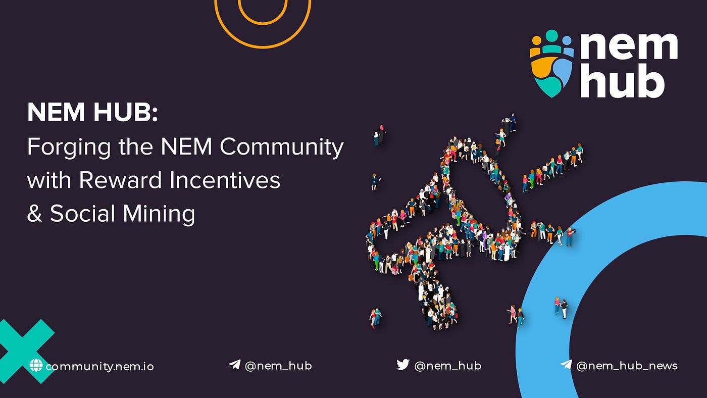 NEM HUB — Forging the NEM Community with Reward Incentives & Social Mining  | by Antony Welfare | Medium