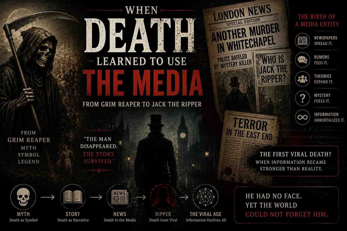 When Death Learned to Use the Media: From Grim Reaper to Jack the Ripper