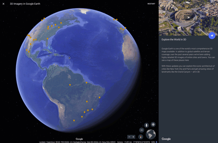 Is Google Earth all 3D?