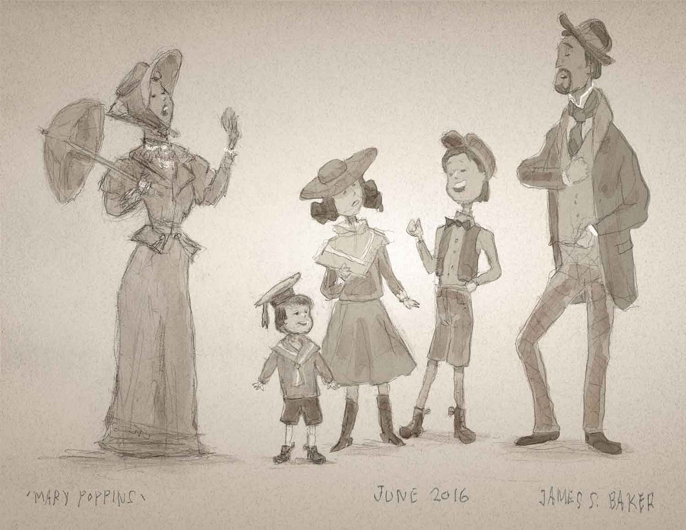 How To Draw Disneys Mary Poppins  YouTube