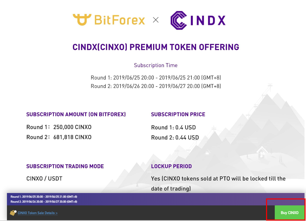How to buy CINXO Tokens. Create an account on BitForex… | by CINDX | CINDX  | Medium
