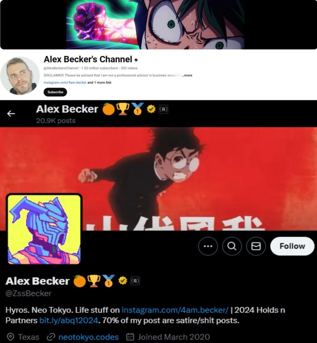 Meet Alex Becker. He turned $6K into $51M and predicted every market pump  since 2020. | by CryptoBro | Medium