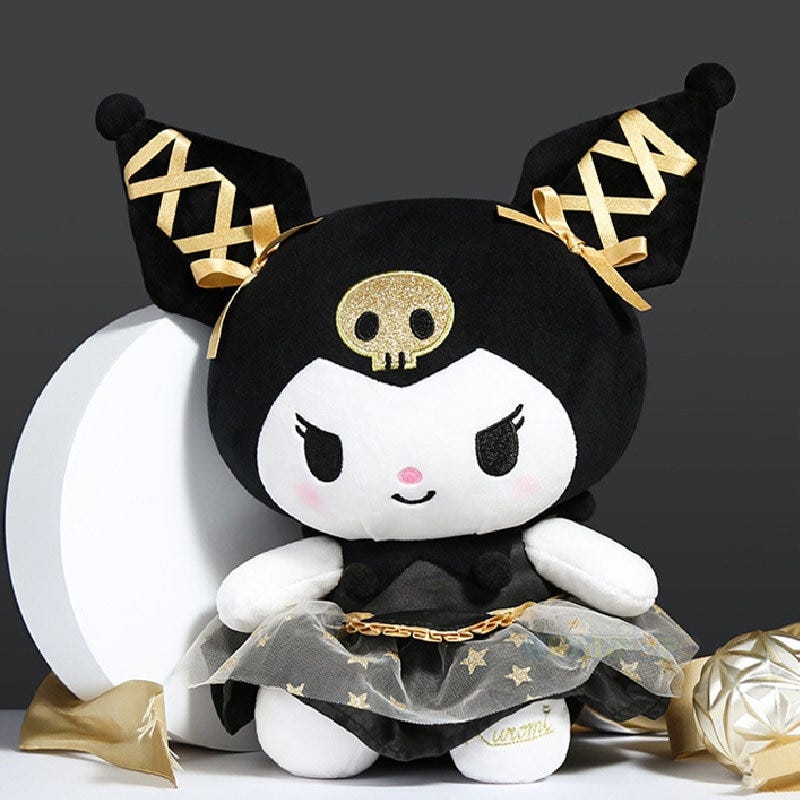 JP / Alpha Kuromi Lolita Plush Charm - Medium