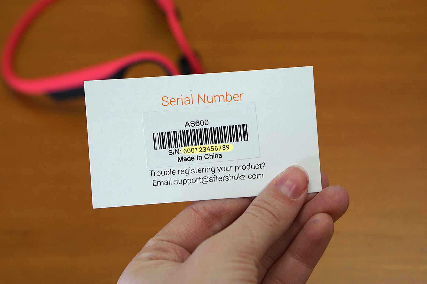 How To Locate Your Serial Number. If you're registering your headphones… |  by AfterShokz | Medium