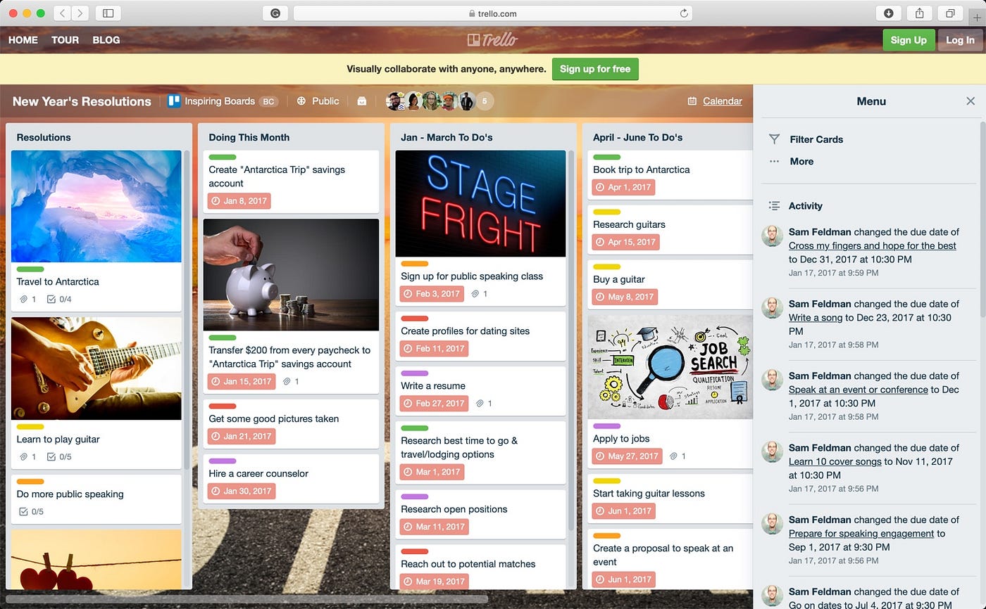 Best 35 Trello Boards for you to see and get inspired, by Vai from  TrickyPhotoshop