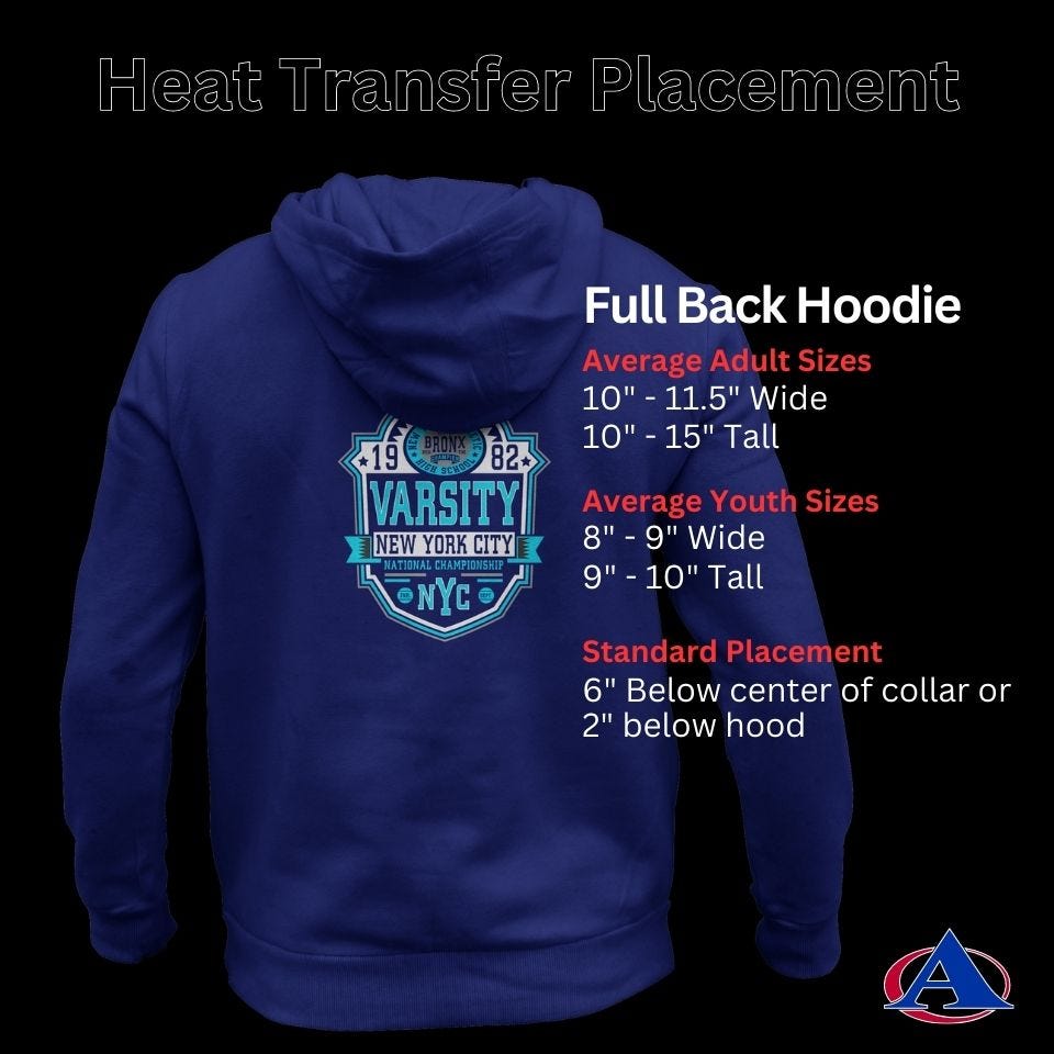 Placement Of A Logo On A Hoodie Termi Logo Placement Hoodie