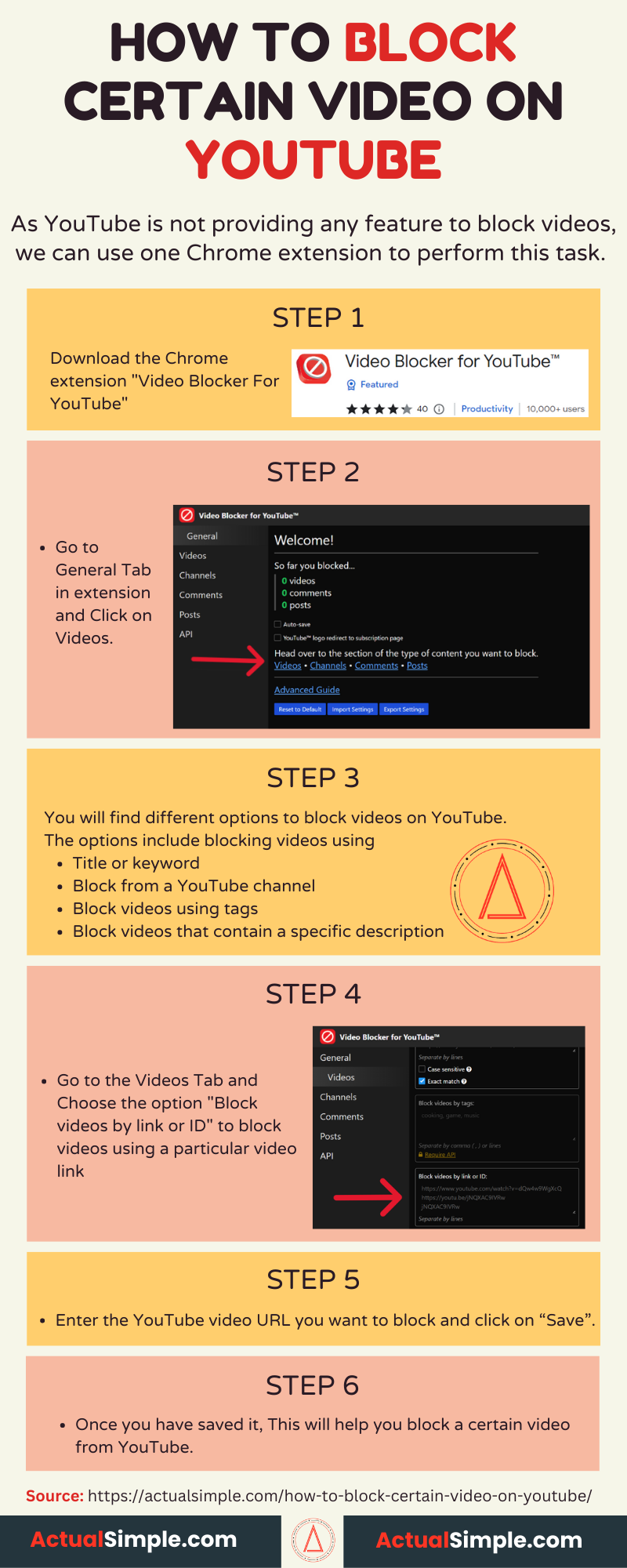 How To Block Certain Video On