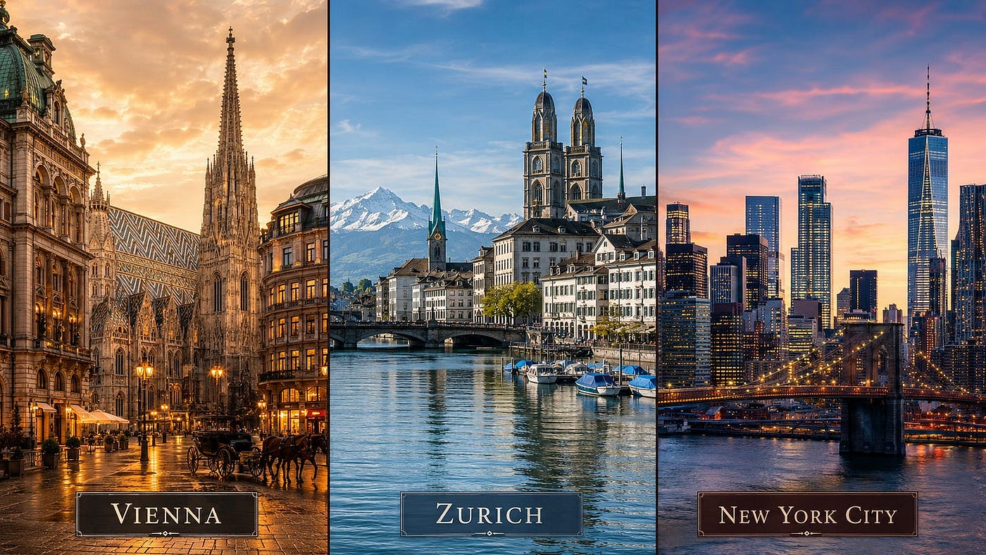 From Vienna to Zurich to America
