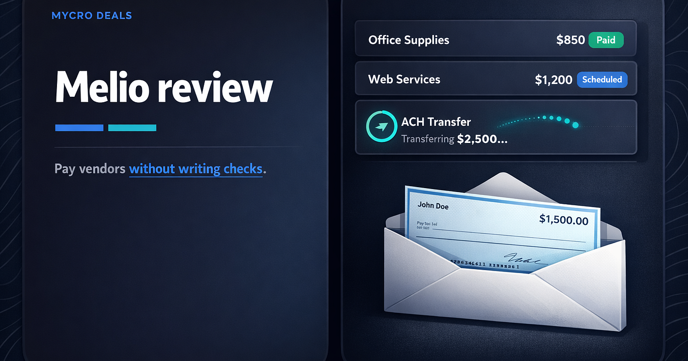 Melio review: how I pay vendors without writing checks