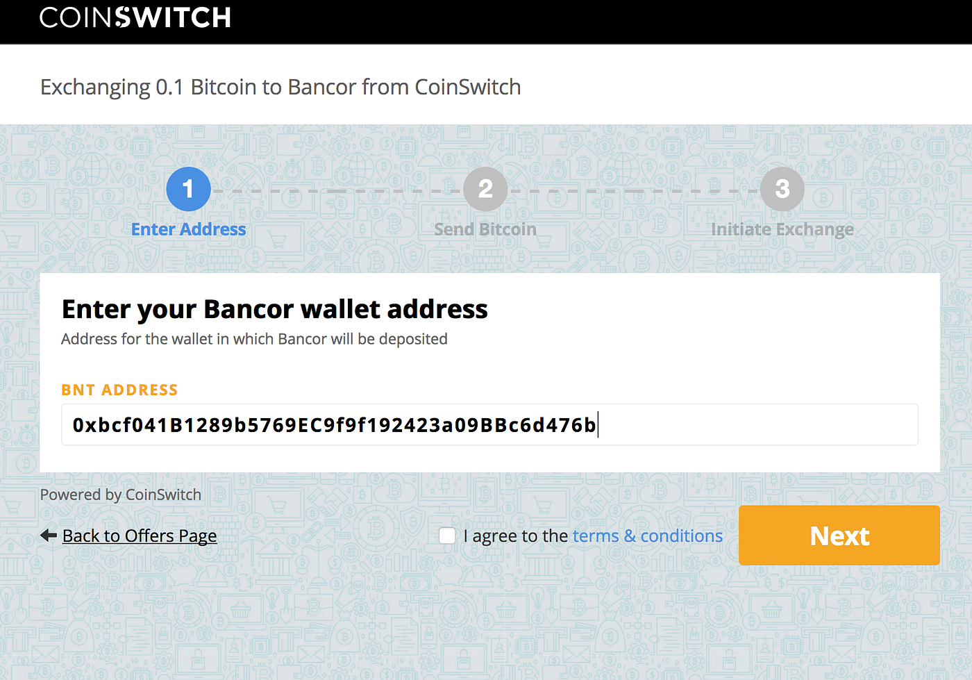 How to buy Bancor (BNT) on CoinSwitch | by CoinSwitch | CoinSwitch | Medium