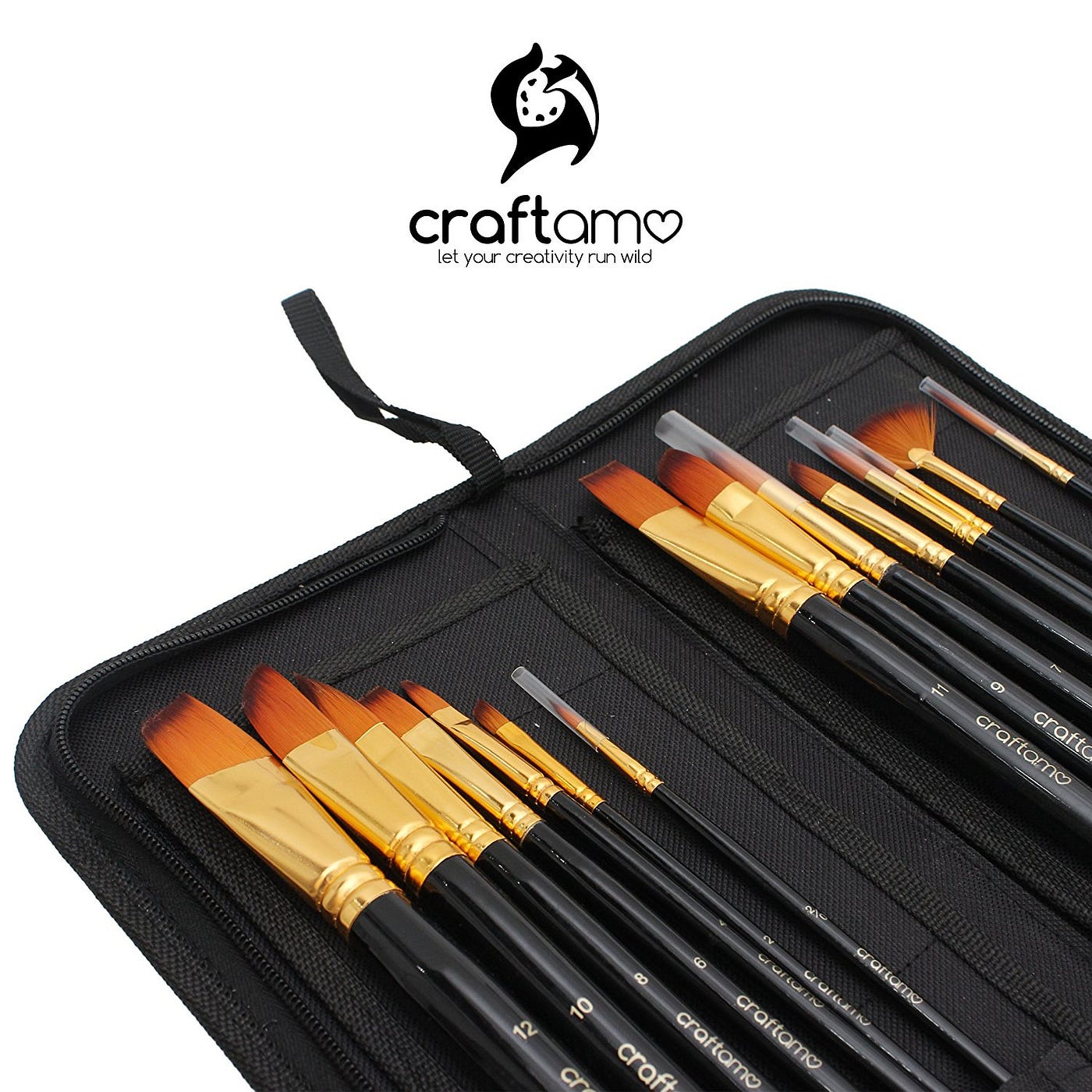 AIT Art Paintbrush Sets Round Detail Brushes Size 20/0 Pack of 3