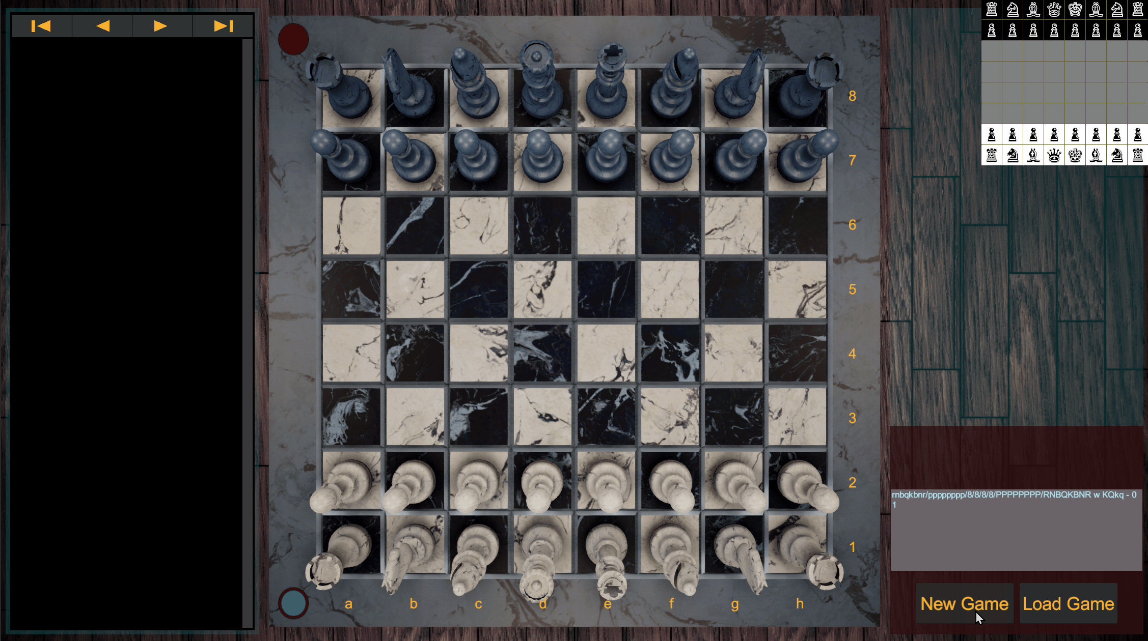 Construction of a 3D chess board 