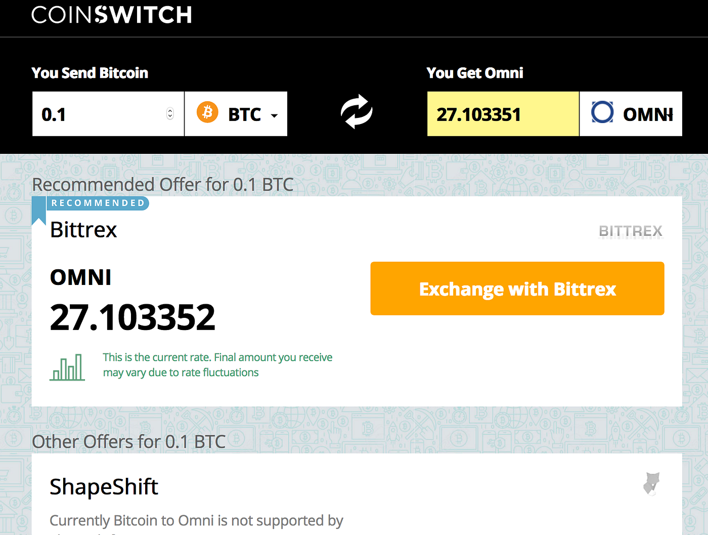 How to buy Omni (OMNI) on CoinSwitch | by CoinSwitch | CoinSwitch | Medium