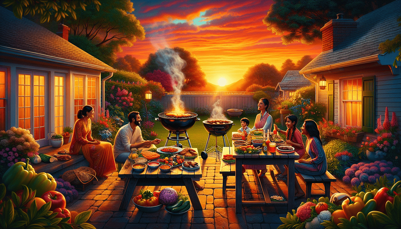 Charcoal Grilling with a Side of Natural Flavors and Family Quirks