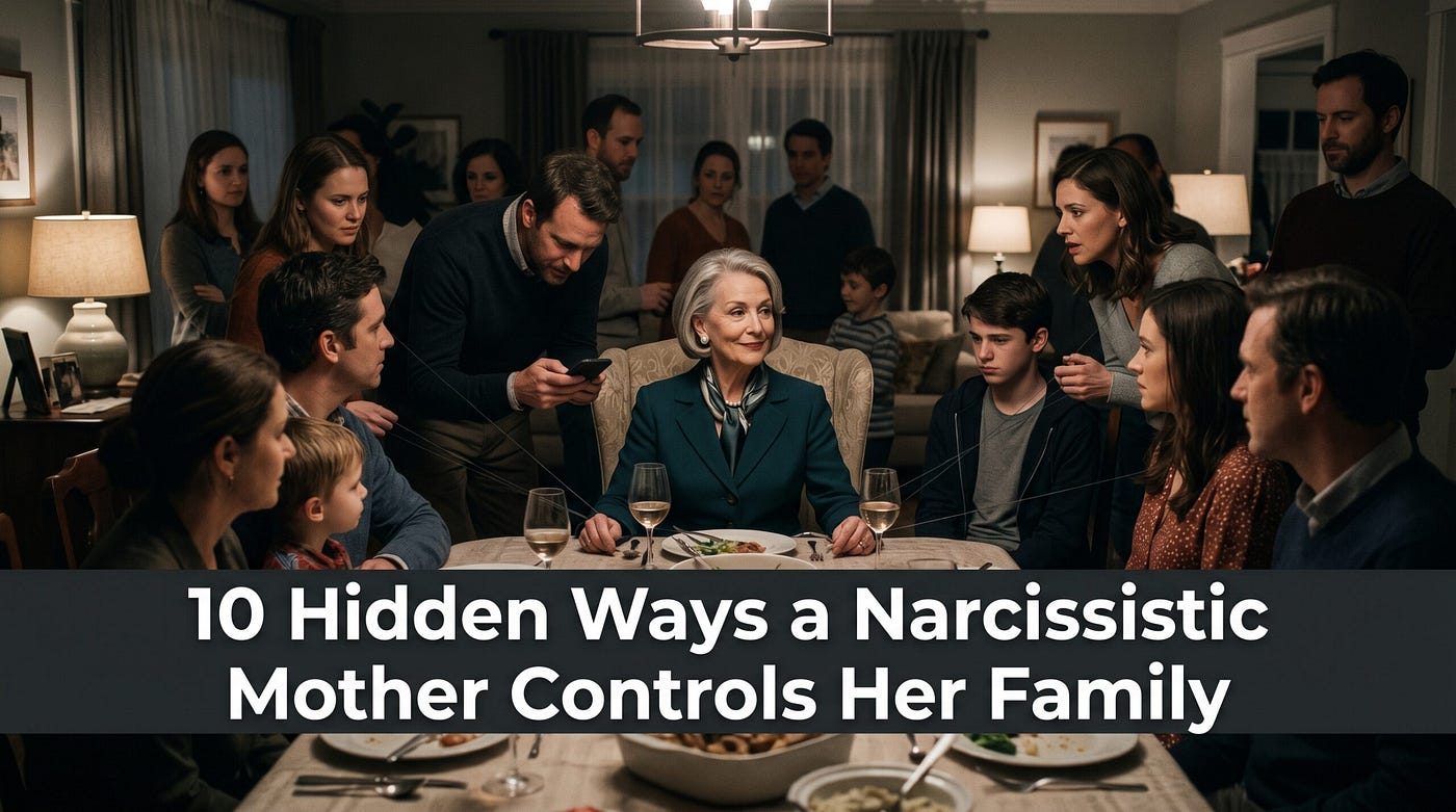 9 Hidden Ways a Narcissistic Mother Controls Her Family