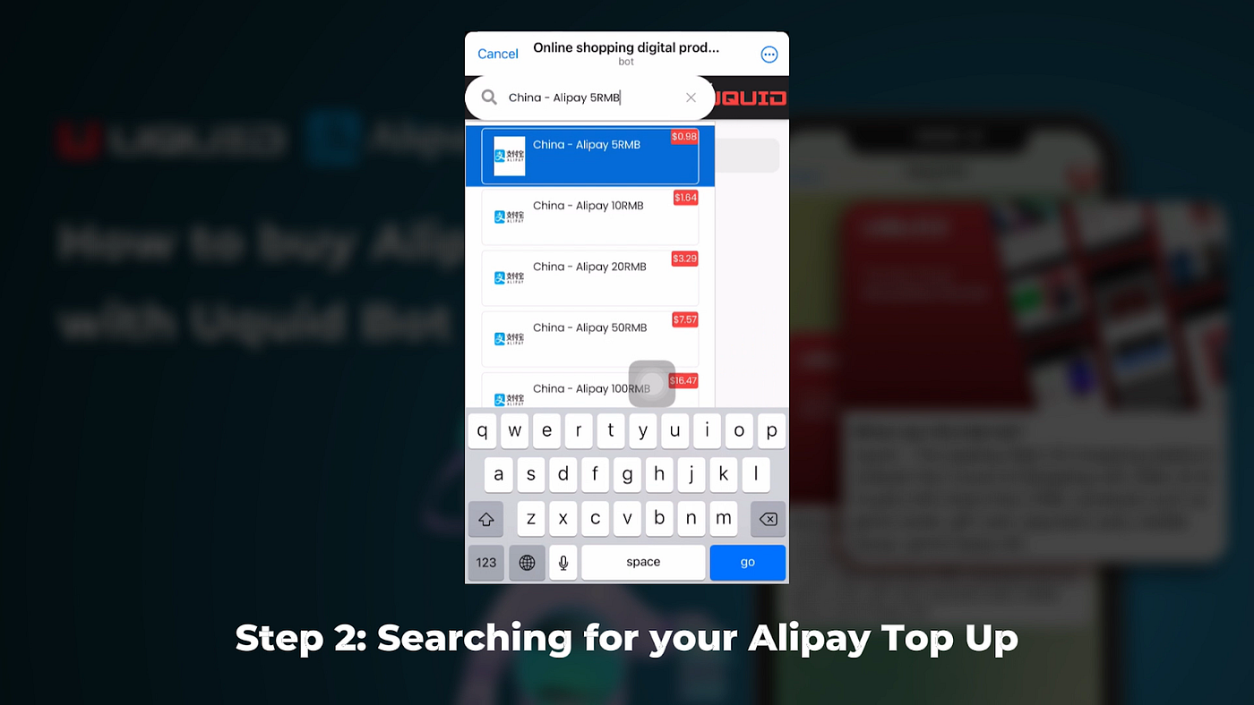 How to Top Up Your Alipay Wallet with Crypto Using @UquidBot on Telegram |  by Uquid | Medium