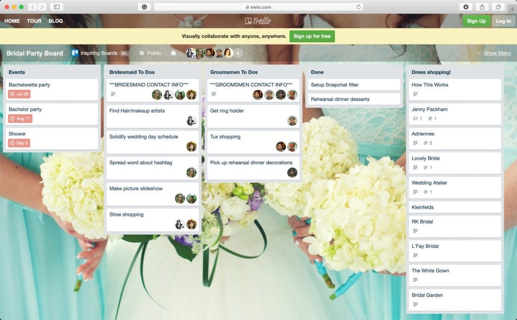 17 Free Trello Boards to Organize Everything • A Subtle Revelry